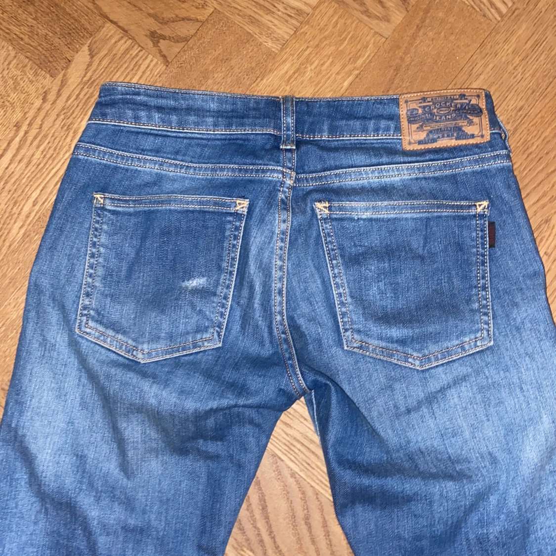 Lågmidjade crocker jeans - 91