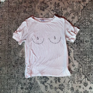 T-shirt with print - Semi see through t shirt with print, very soft material, all white back.  Good condition 