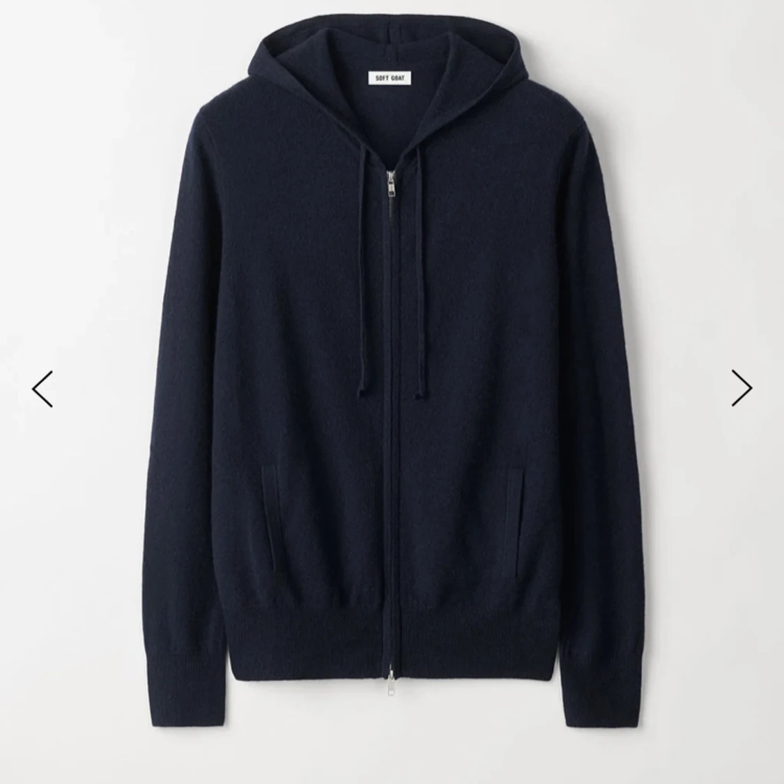 Soft goat zip hoodie