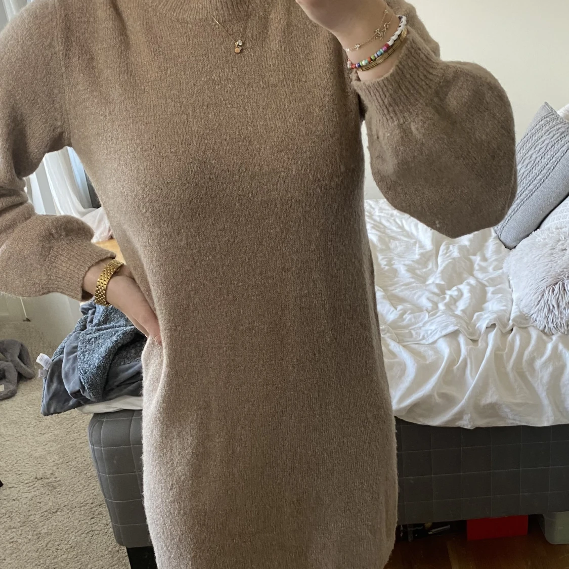 Stickad klänning  - 90