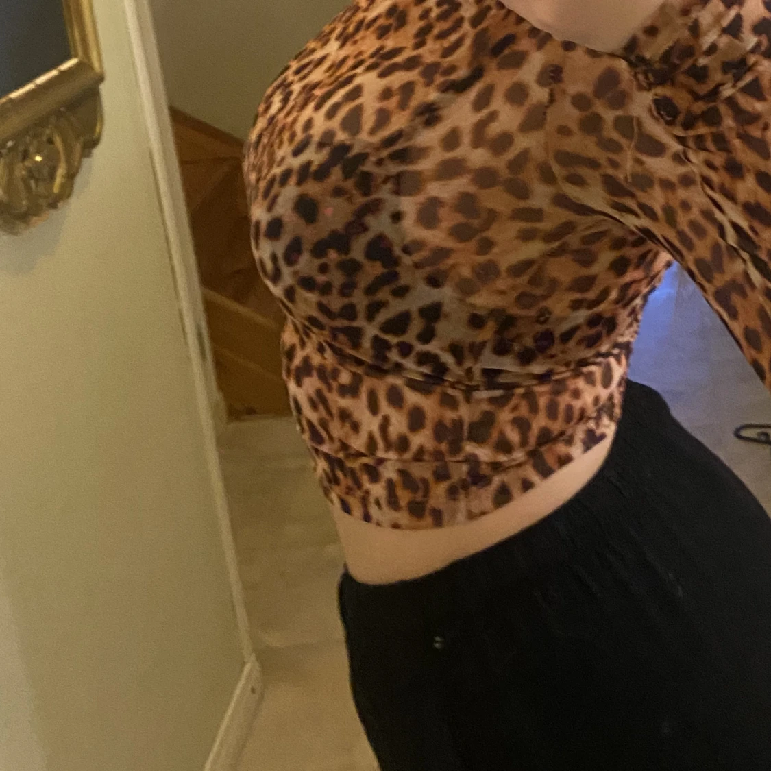 Leopardmönstrad topp - 91