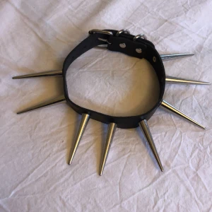 Choker - En svart choker med långa spikar på. Köpt här på Plick, men kommer ifrån Shein. Det är inga fel direkt på den, men det syns att den är använd.