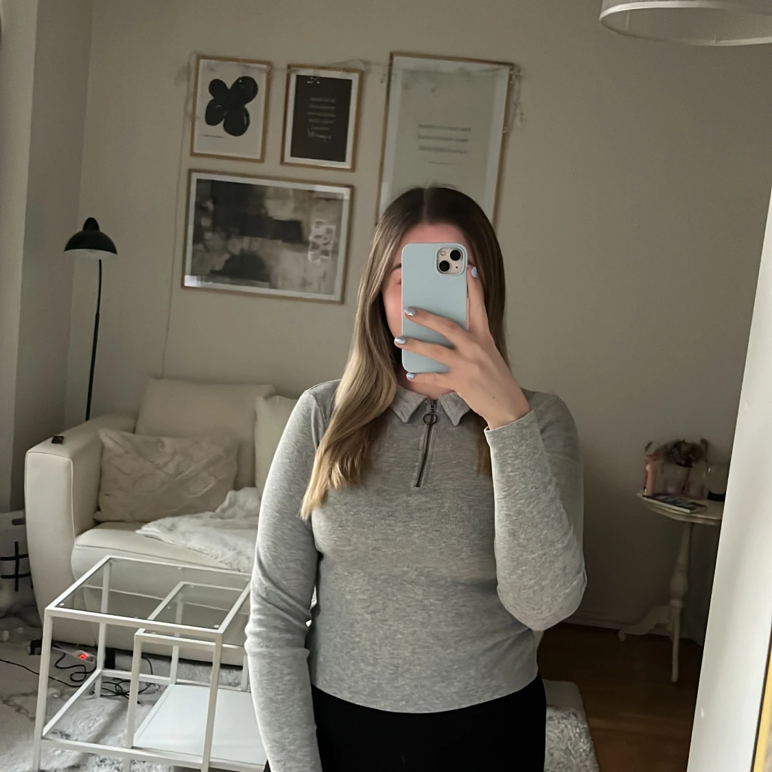 Tröja med dragkedja  - 90