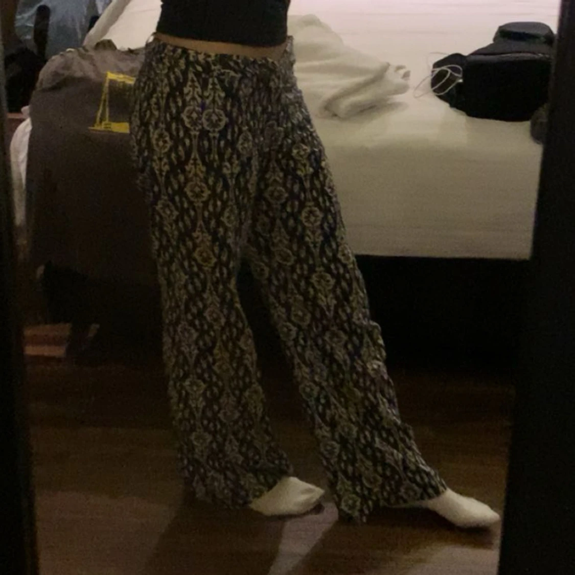 mönstrade byxor - 90