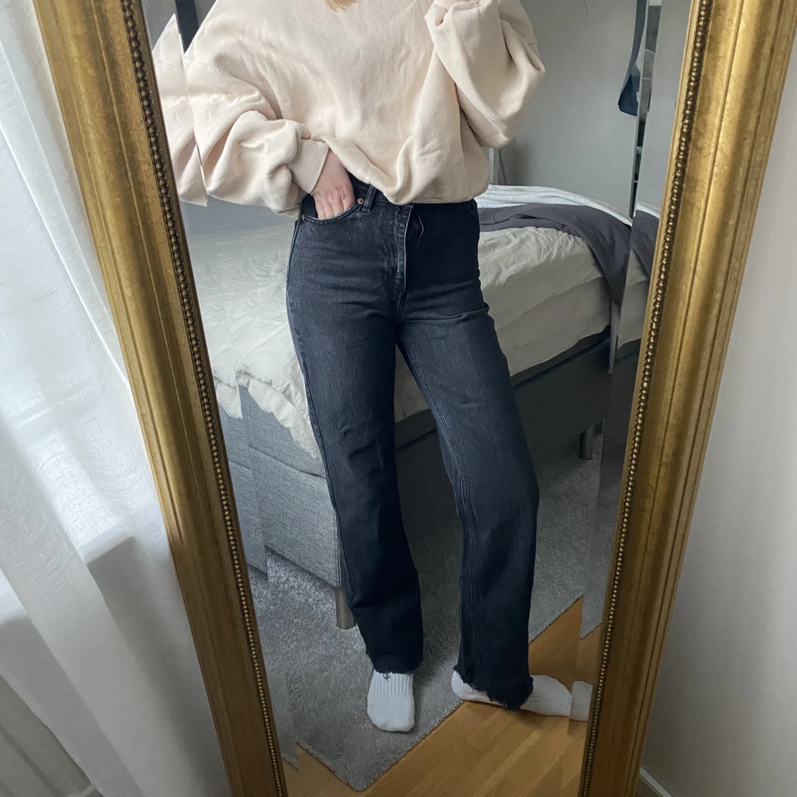 Svarta jeans