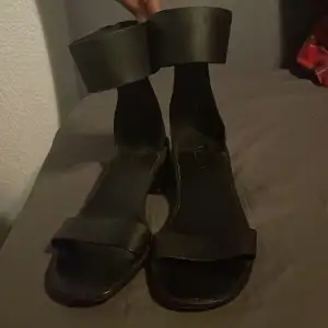 Black sandals  Slightly used  Size 38 