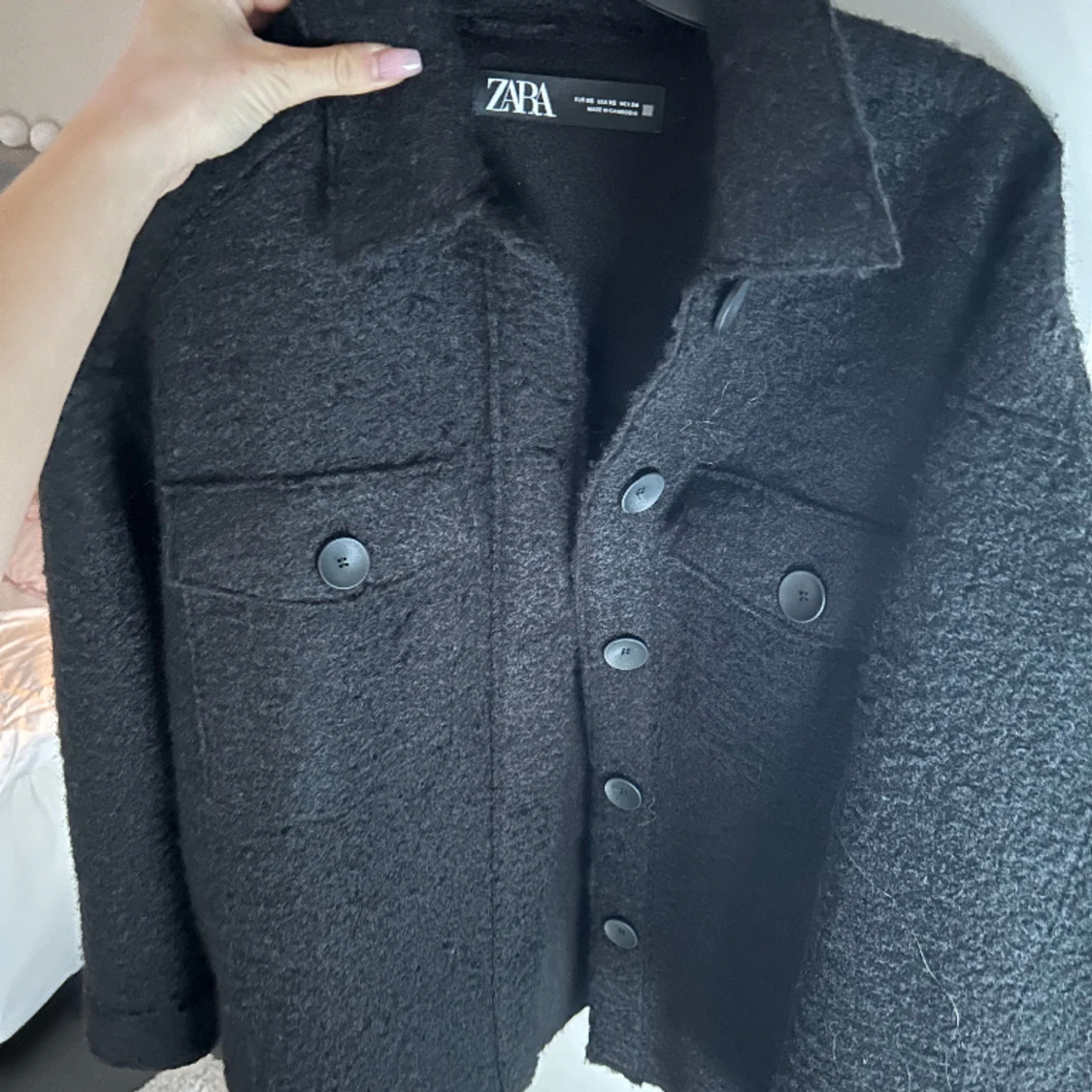 Svart kort kappa - 91