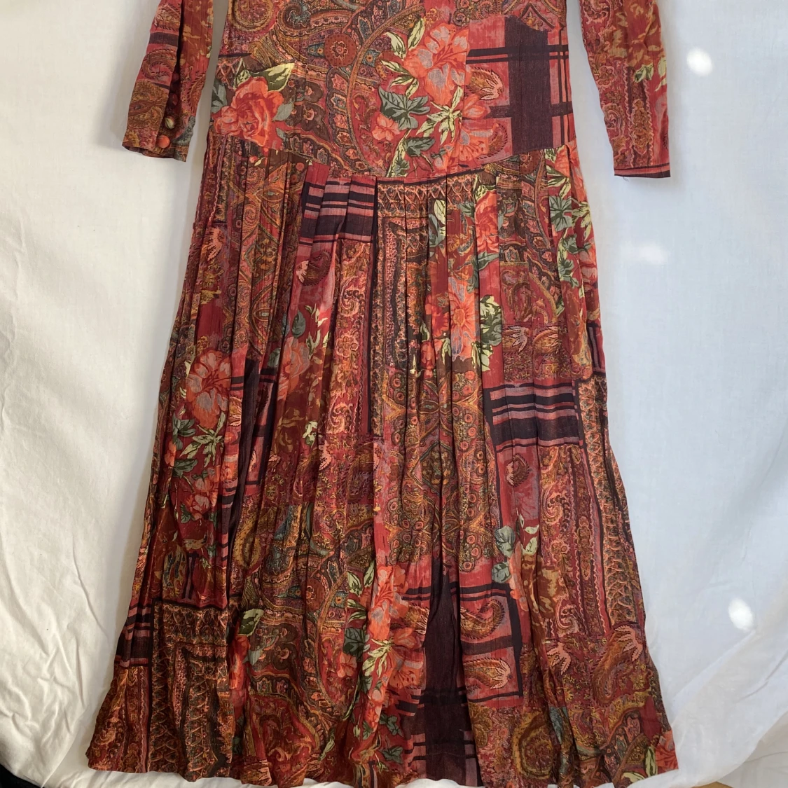 Lång oversized vintageklänning - 90