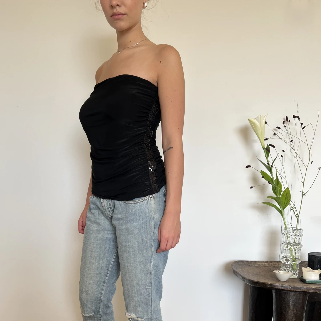 BANDEAU TOPP MED PALJETTER - 90