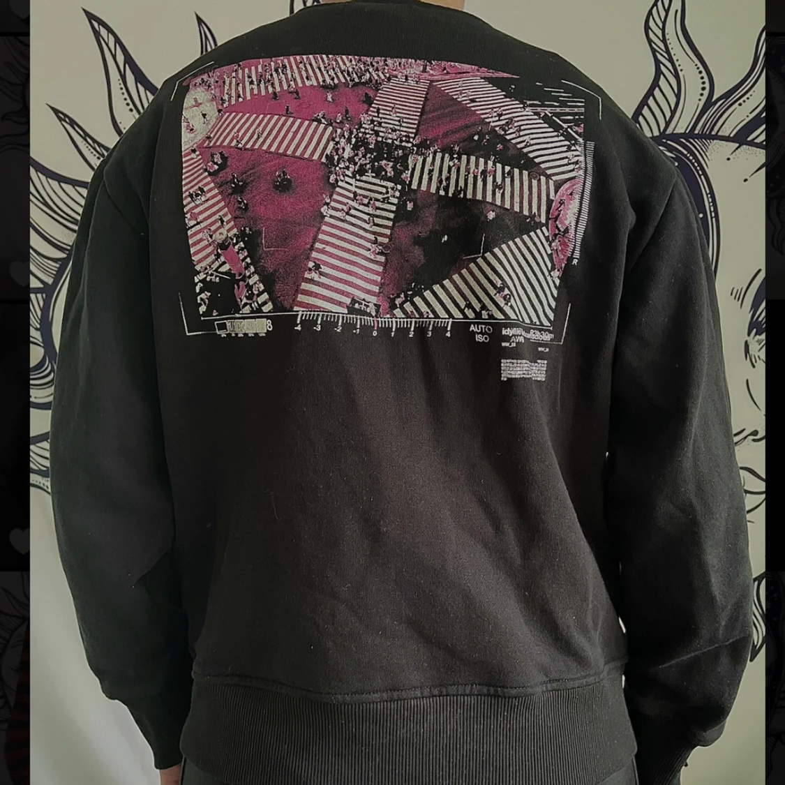 Sweatshirt med tryck - 90