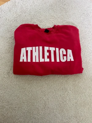 Röd sweatshirt  - Säljer denna röda tröja från ginatricot, använd enstaka gånger.