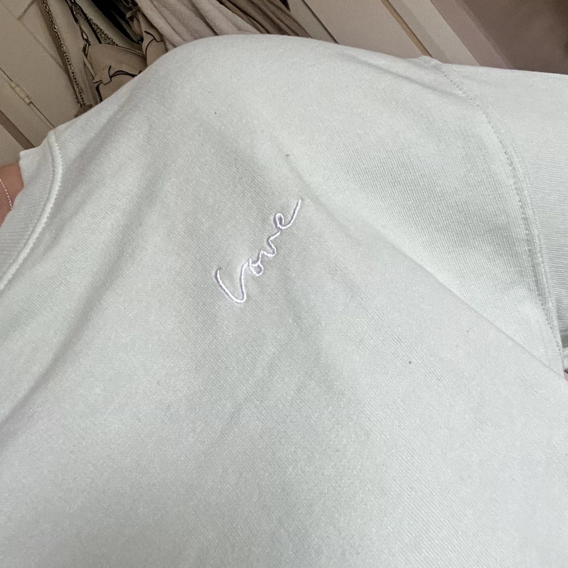 Mintgrön sweatshirt - 90