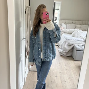 Jeansjacka - Blå oversize jeansjacka 