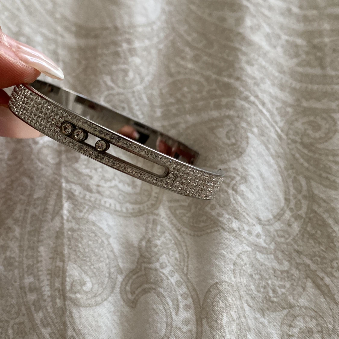 Silvrigt diamant armband  - 91