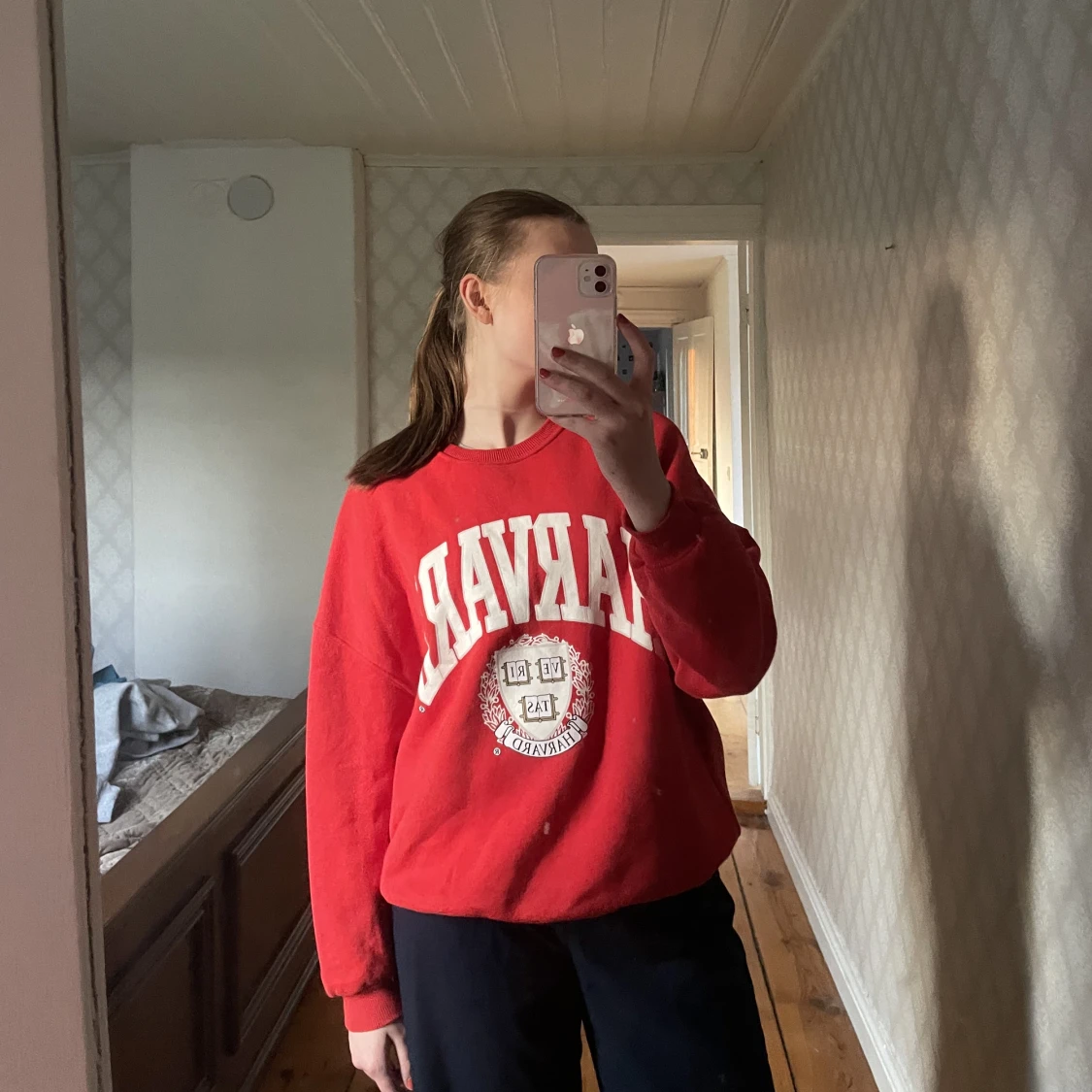 Sweatshirt med tryck