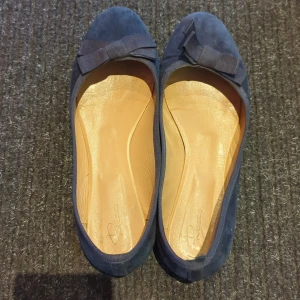 Ballerinaskor stl 37 - Blåa ballerinaskor med en tygrosset i storlek 37 från Rizzo. Använda men i gott skick och fina. DM vid frågor eller intresse. Kan mötas upp på Södermalm, annars står köpare för frakt.💗 Pris går att förhandla vid snabbt köp.