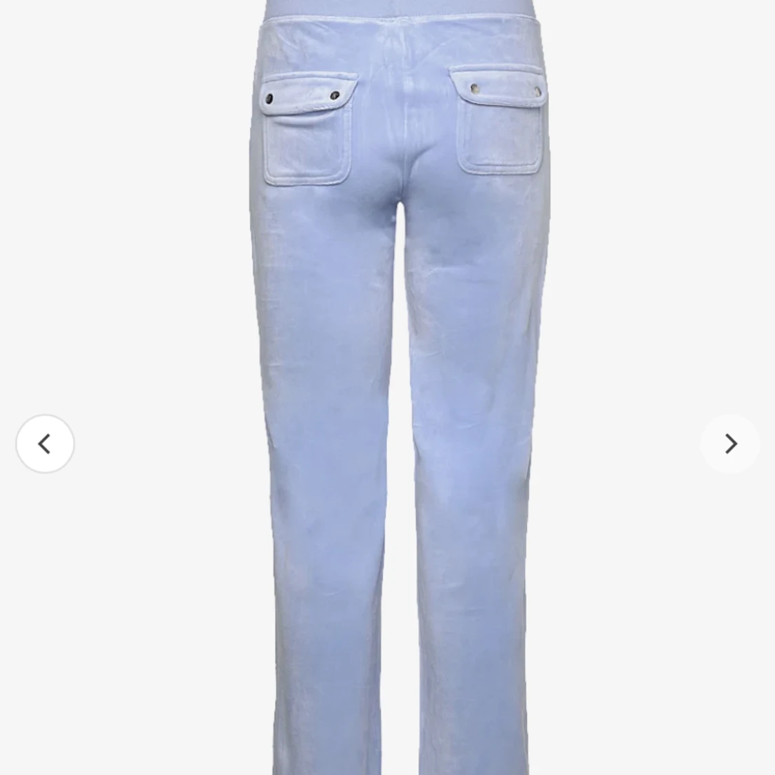 Ljus blåa juicy byxor - 90