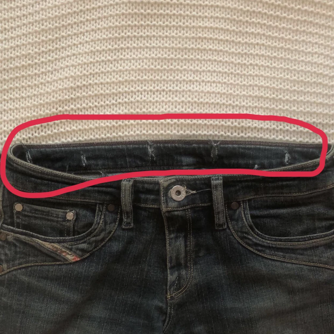 Lågmidjade jeans - 90