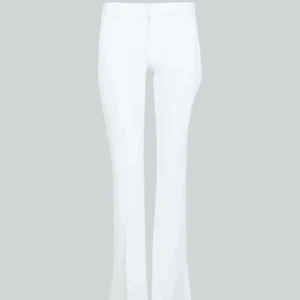 Lågmidjad Vita kostymbyxor  - Släljer dessa populära vita lågmidjade kostym byxor från bikbok i storlek 38 fin kvalite, skriv för egna bilder (sista bilder är min) 