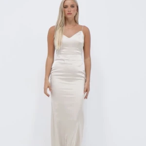 Balklänning - En champange färgad balklänning i storlek 38. Använd en gång! Nypris - 1099kr Mitt pris - 600kr Köpare står för frakt!☺️