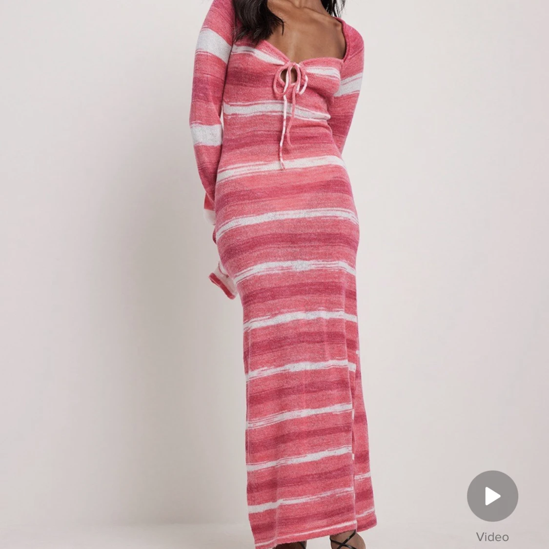 Lång klänning stickad 