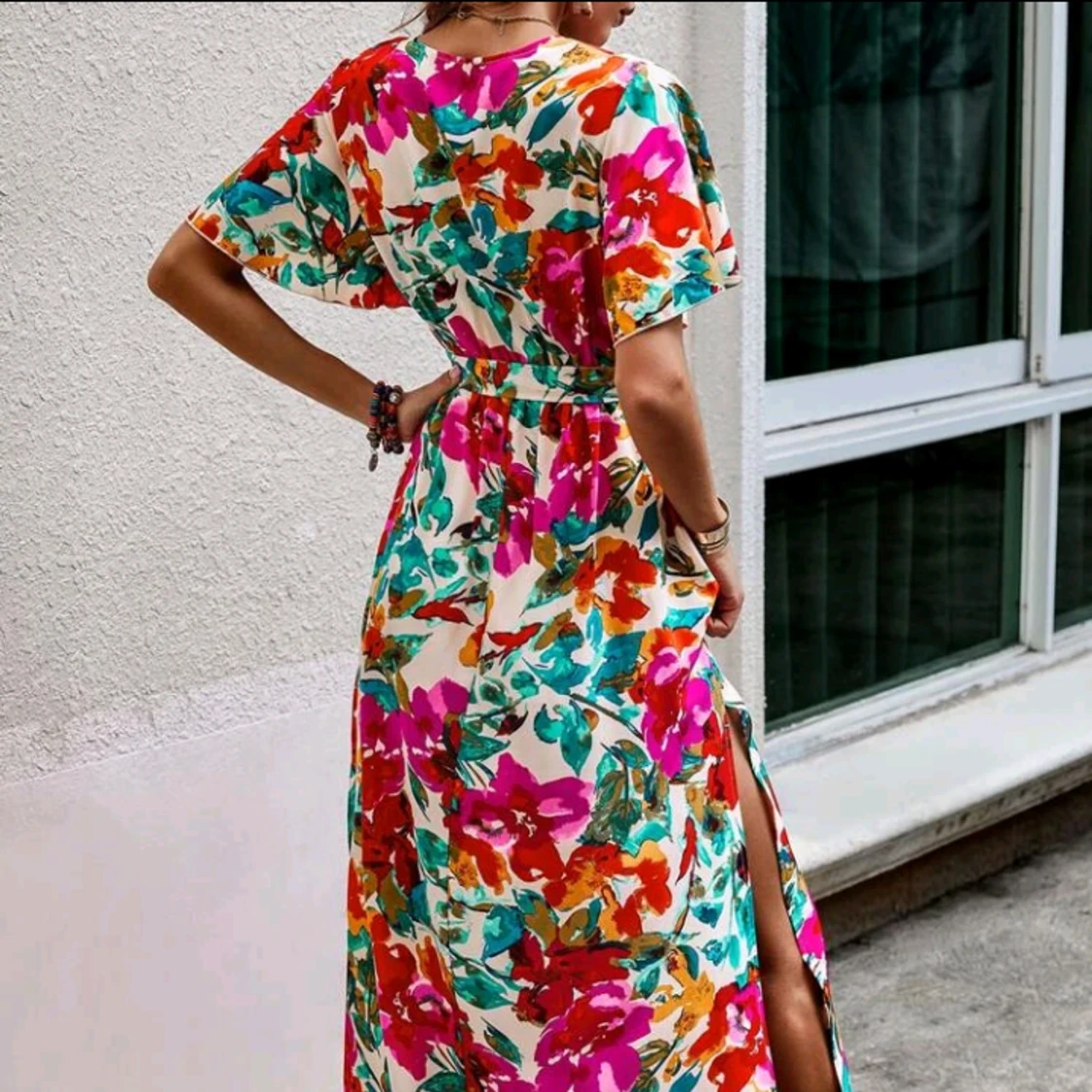 Blommig sommarklänning helt ny aldrig använd M - 91