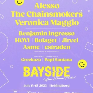 Biljetter till bayside - De är en tvådagars biljett comfort som har supermånga fördelar den är 14-15 juli i Helsingborg. 