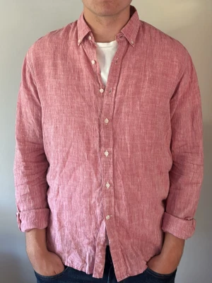 John Henric Linne Skjorta - - Condition: 8/10 - Color: Pink - Size: M 