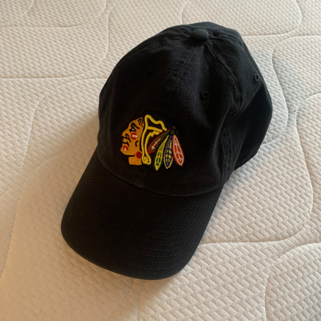 Svart Chicago Blackhawks keps