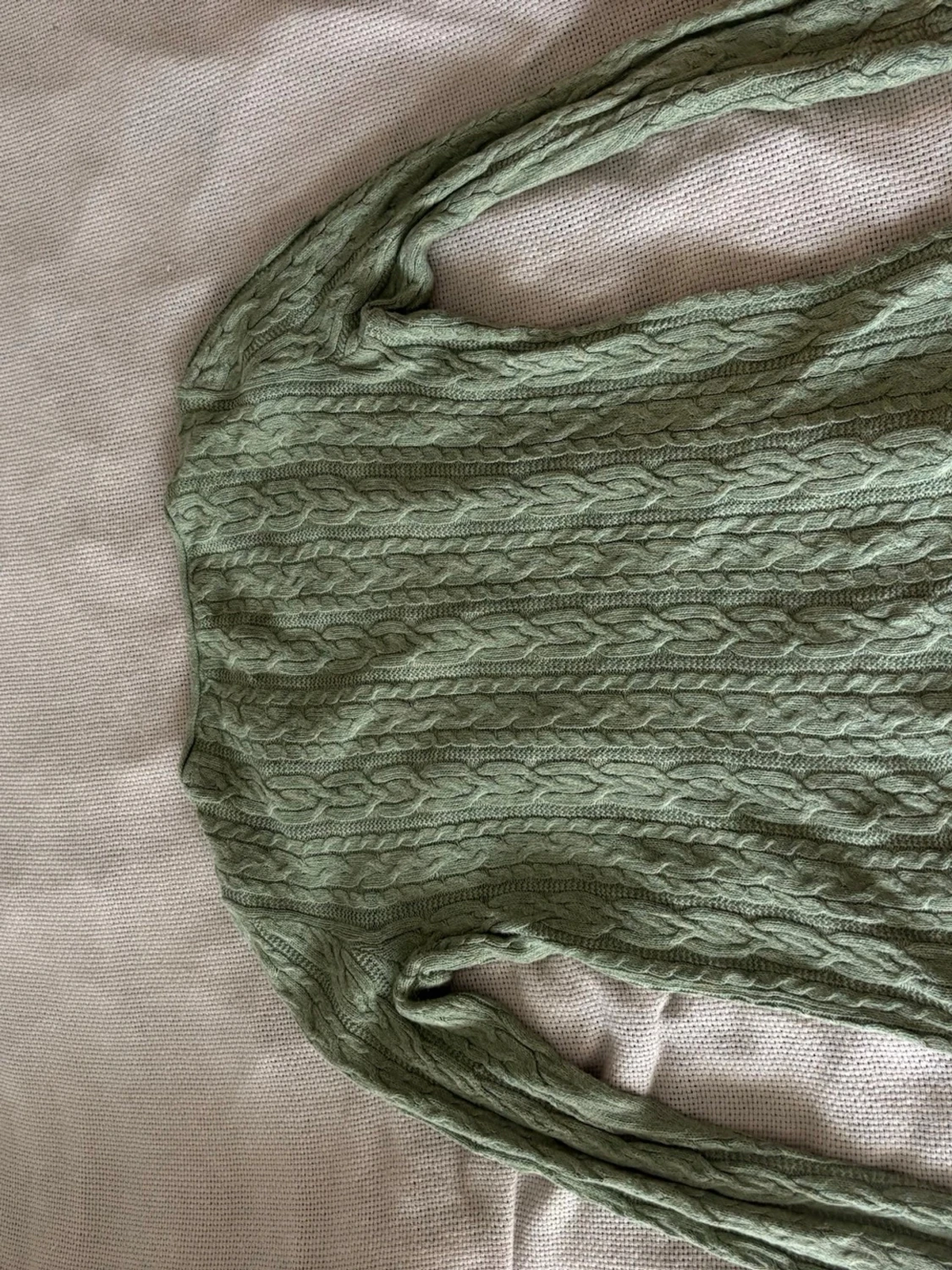 Grön kabelstickad tröja Lauren Ralph Lauren - 3