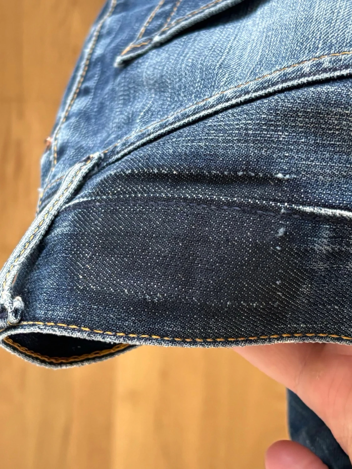 Blå raka jeans från gap - 5