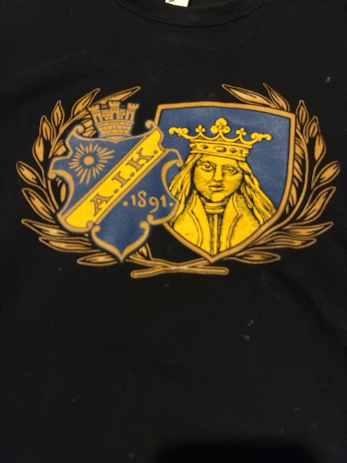 Svart AIK t-shirt med tryck - 1