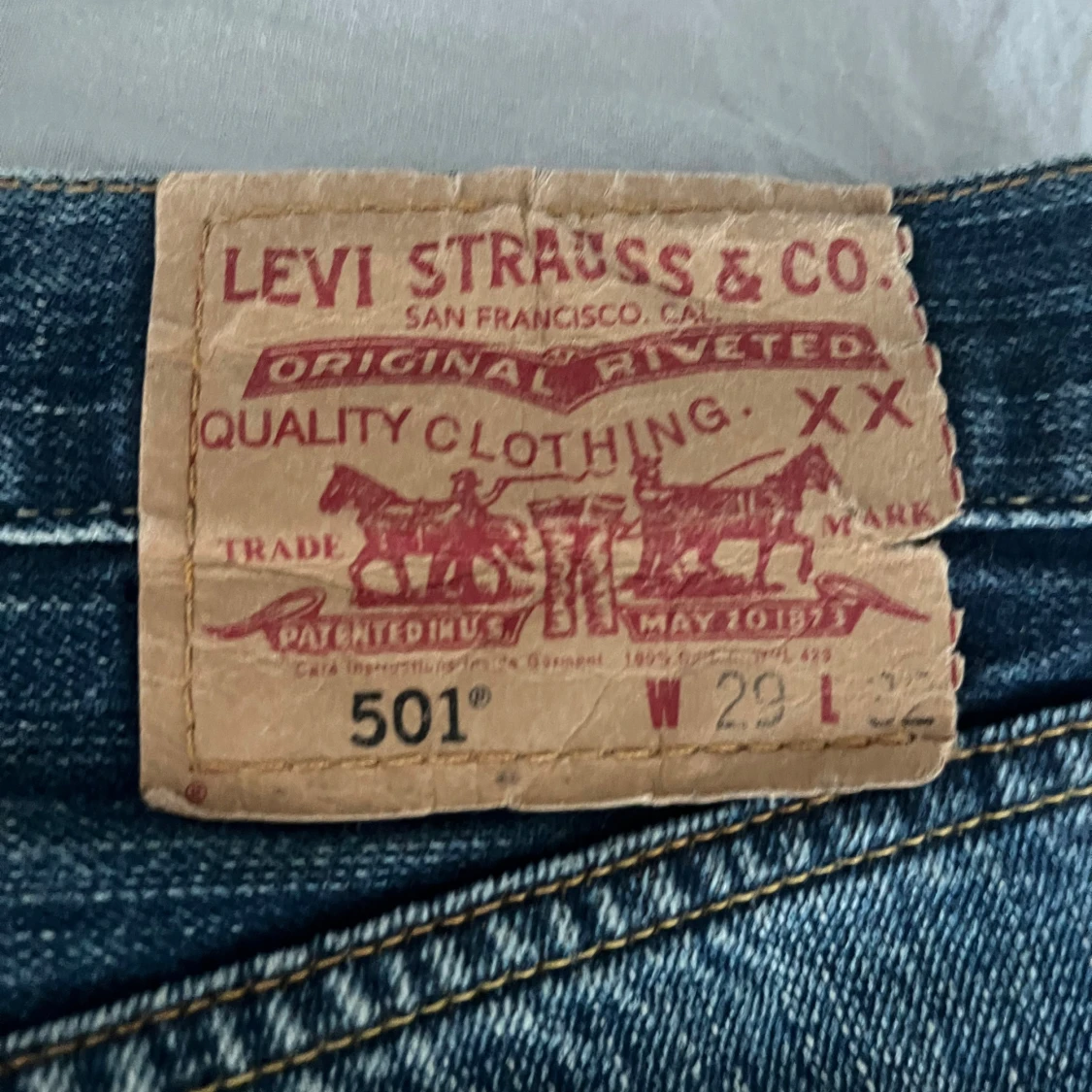 Levi's 501 blå jeans, W29 L32 - 2