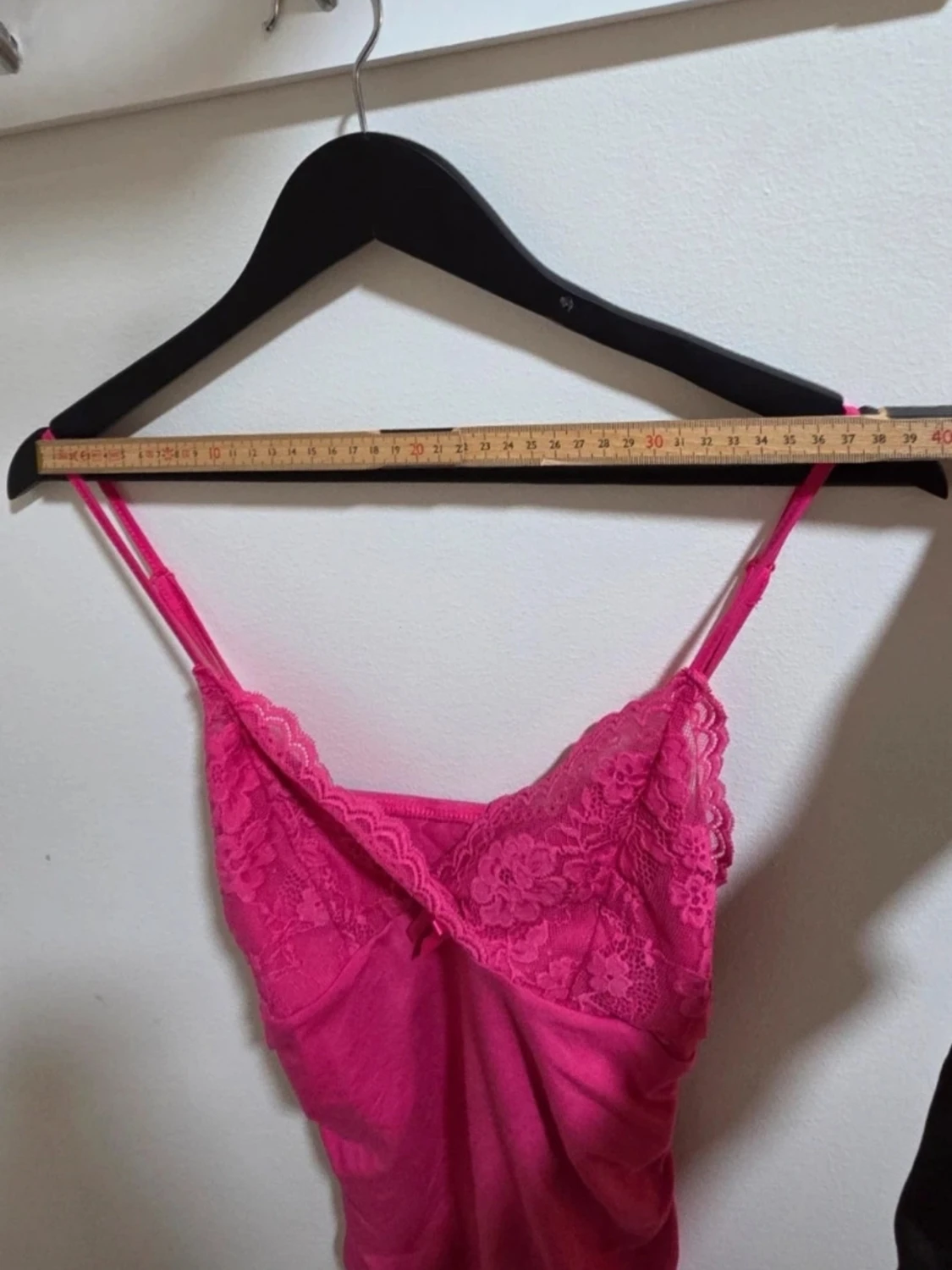 Snyggt v ringat linne med spets & reglerbara band Stl M - 4