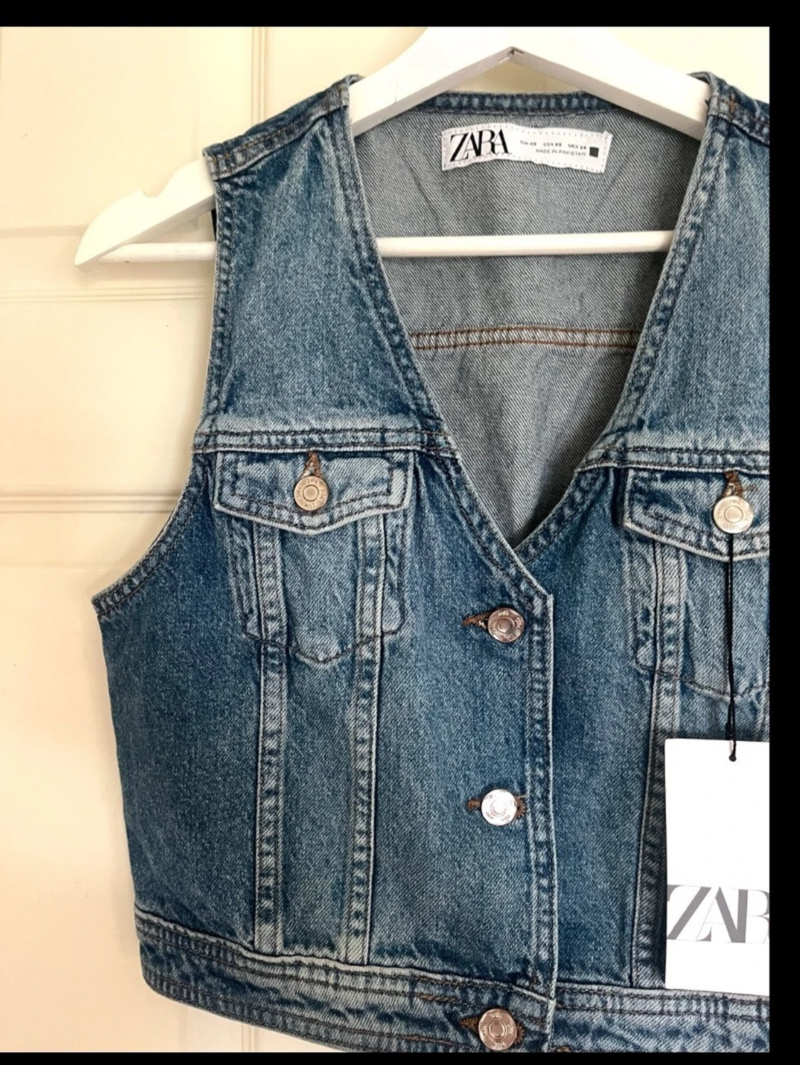 Blå jeansväst från Zara - 3