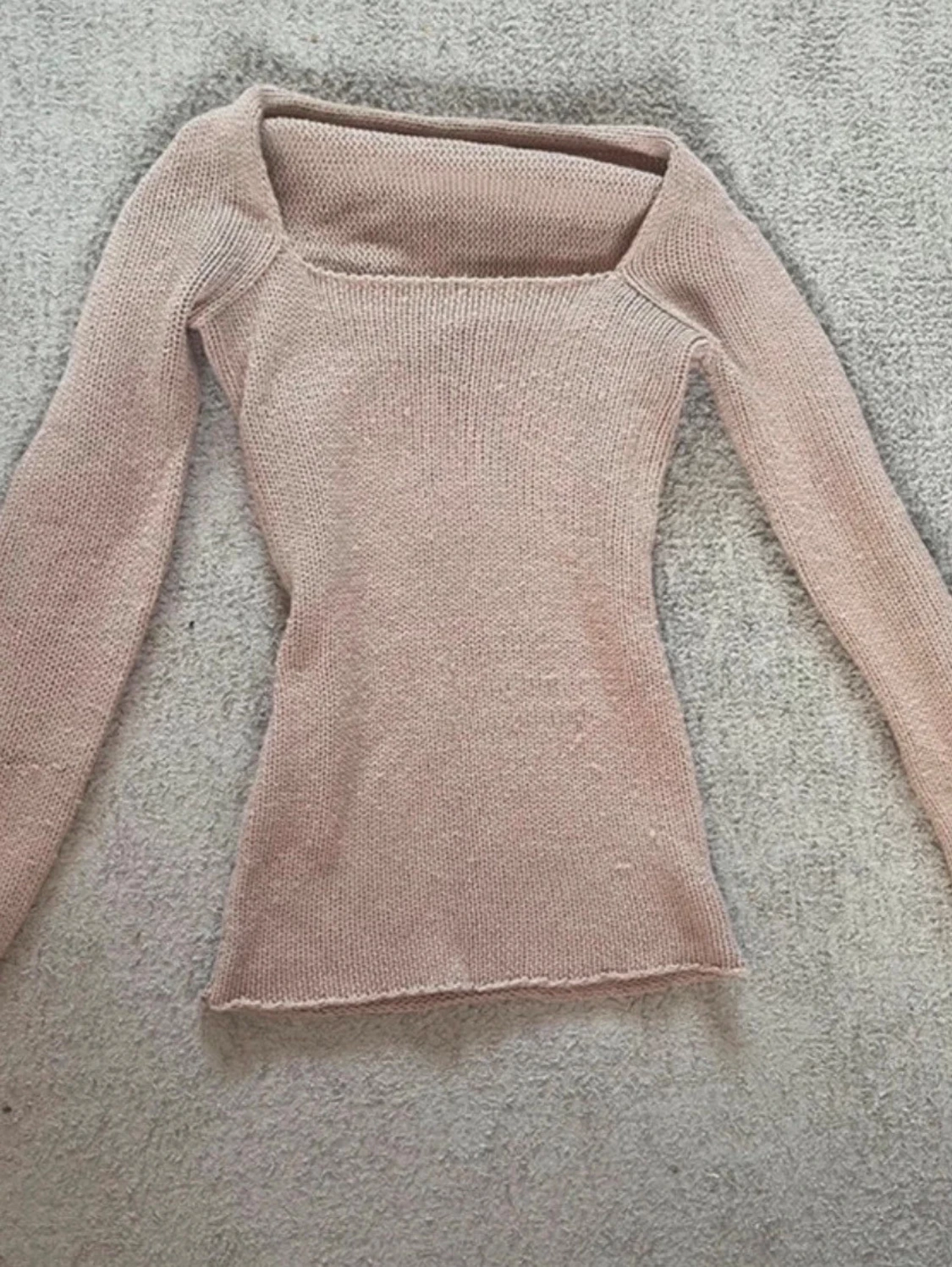 Beige stickad tröja från ONLY - 1