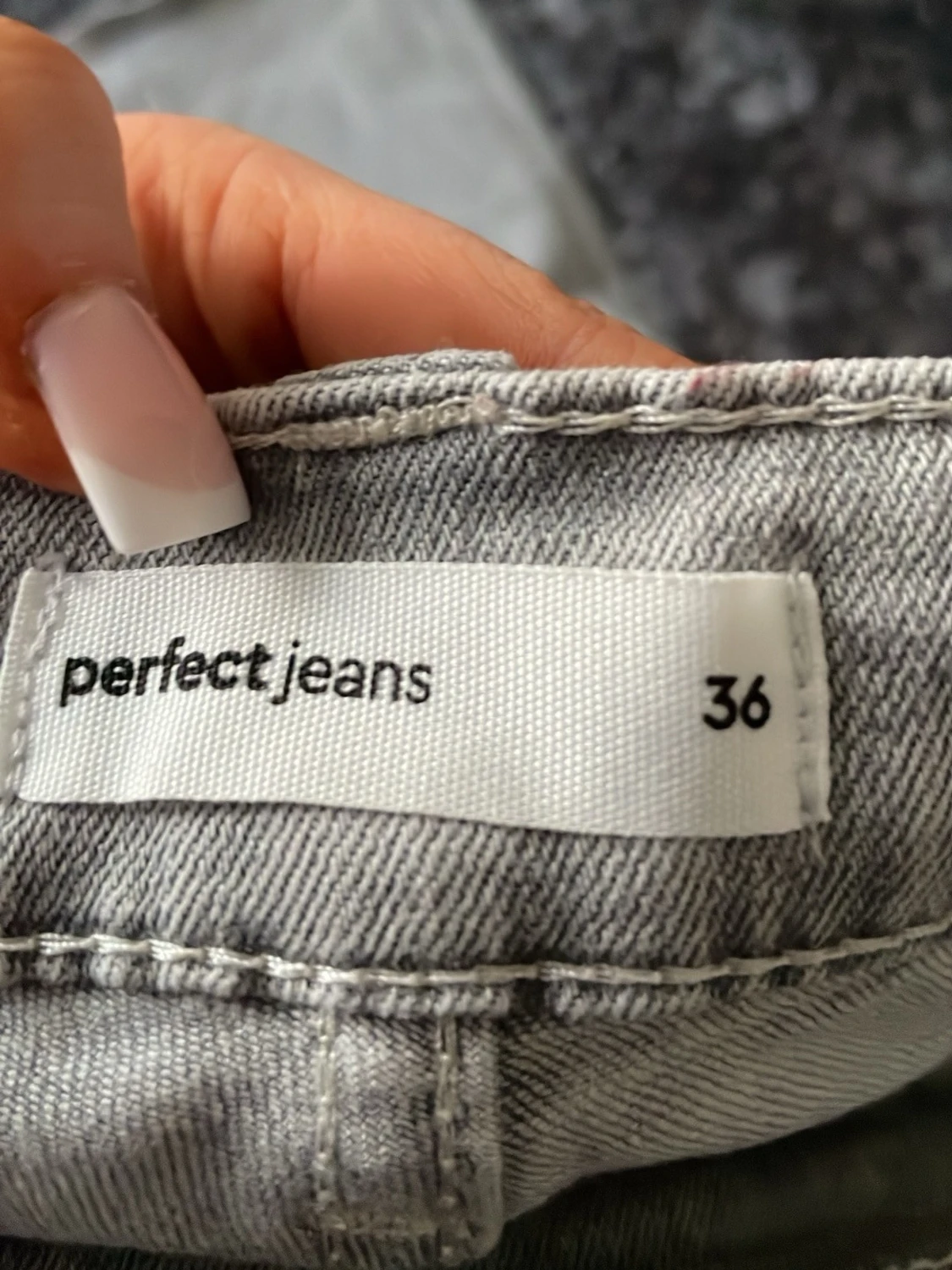 Gråa bootcut jeans - 4