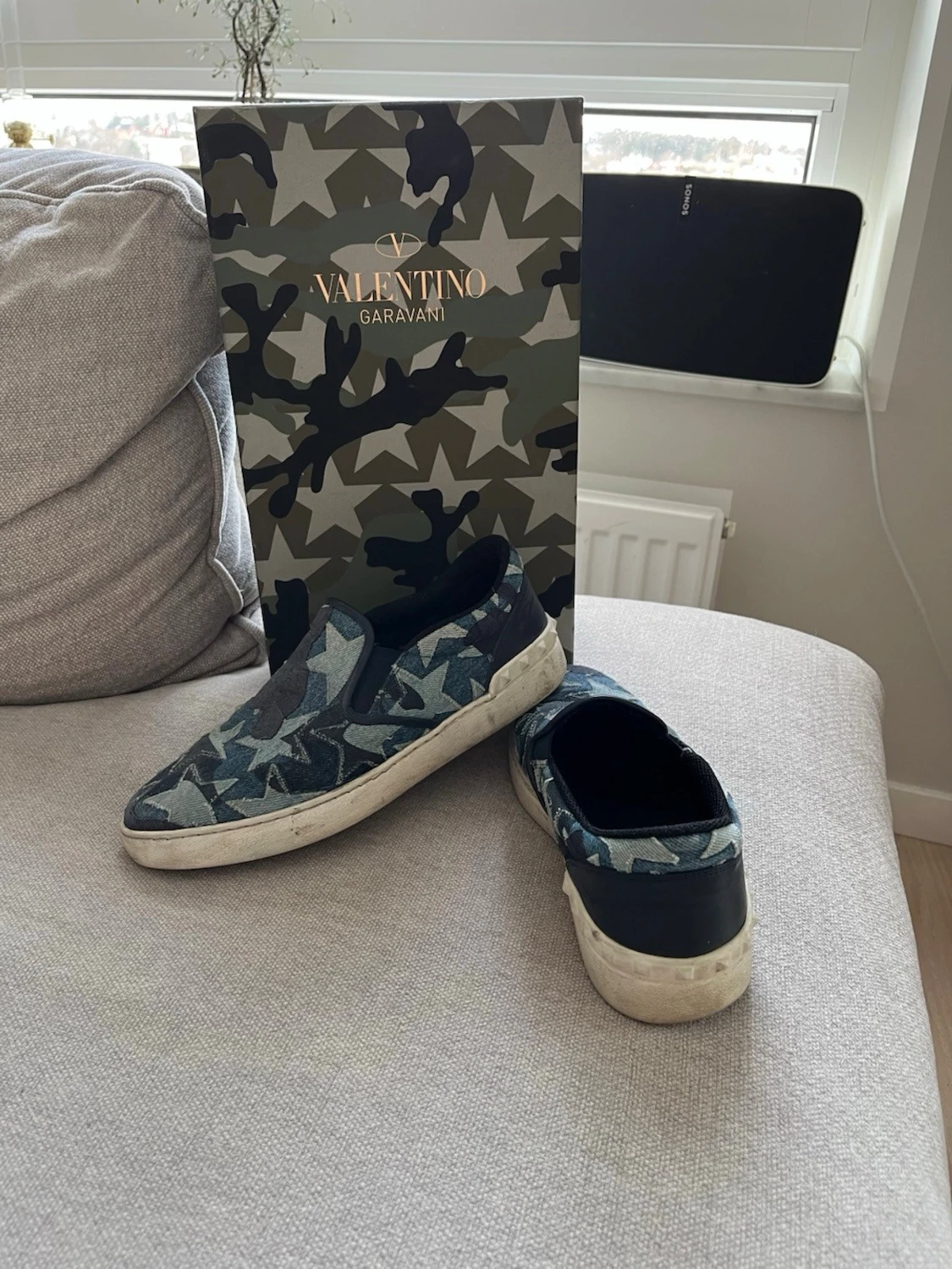 Valentino Garavani camo slip-on sneakers - 2
