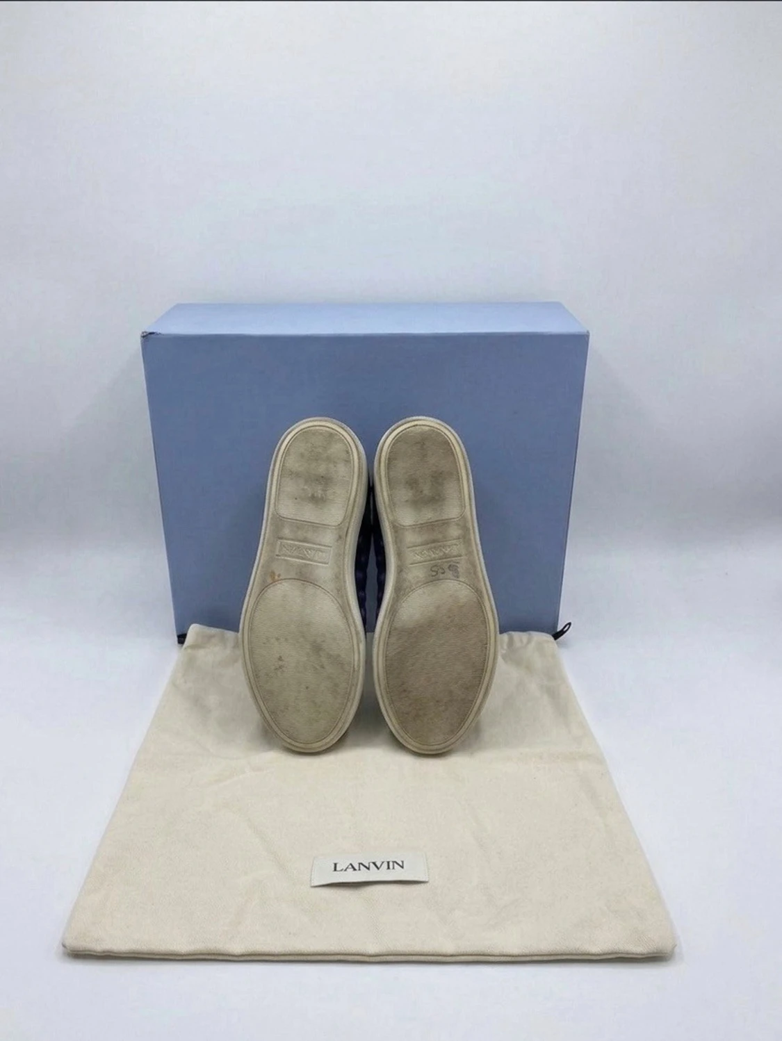 Mörkblå sneakers från Lanvin med box - 3