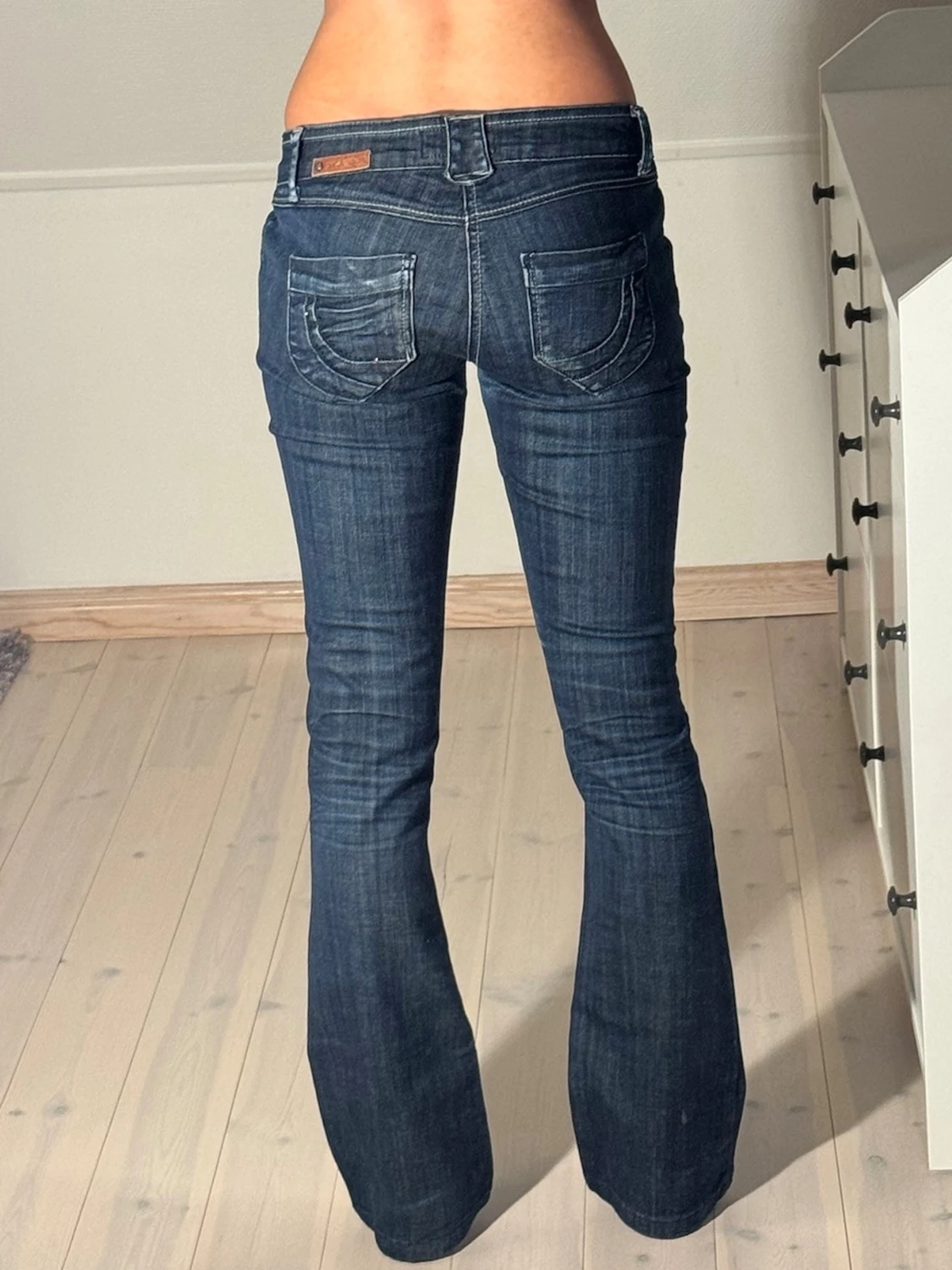 Lågmidjade bootcut jeans  - 2
