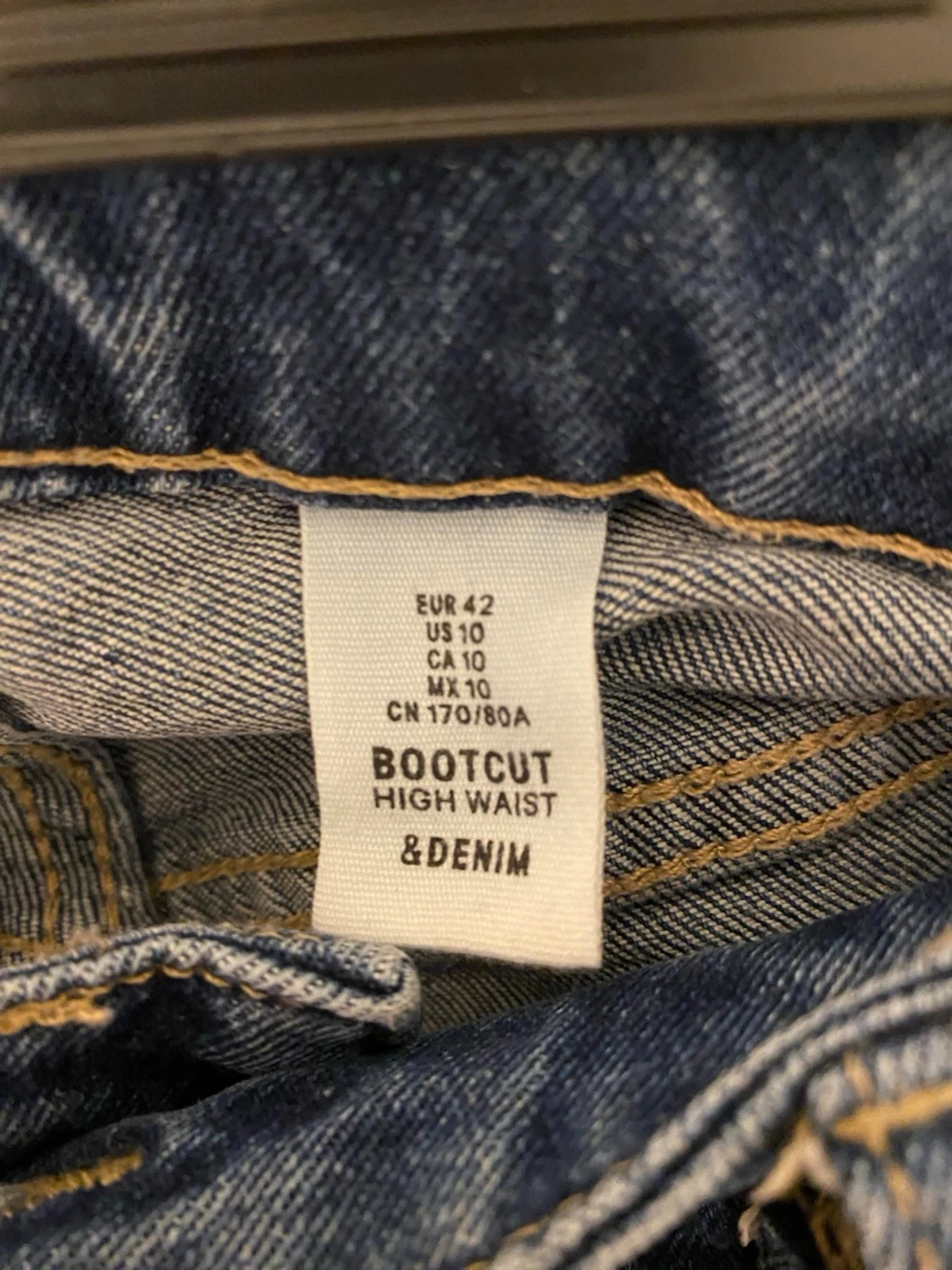 Blå bootcut jeans - 2