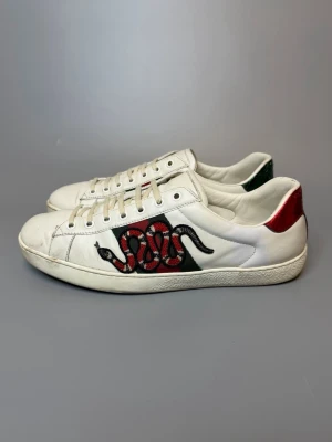 Gucci Skor - ‼️VI TAR INGA BYTEN‼️ Gucci ”Ace” Sneakers | Skick: 8/10 | Storlek UK 8 motsvarar 42-43 EU  | Tillkommer box & kort | Frakt sker inom 24 timmar efter köp 📦💨 | Hör av dig vid minsta fråga eller fundering 💭