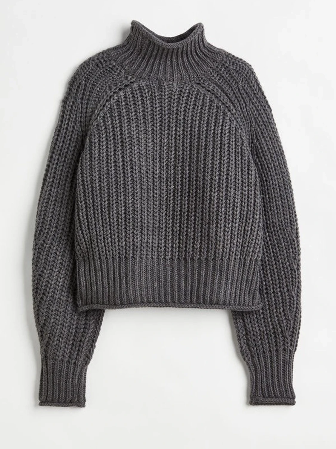 Grå stickad tröja