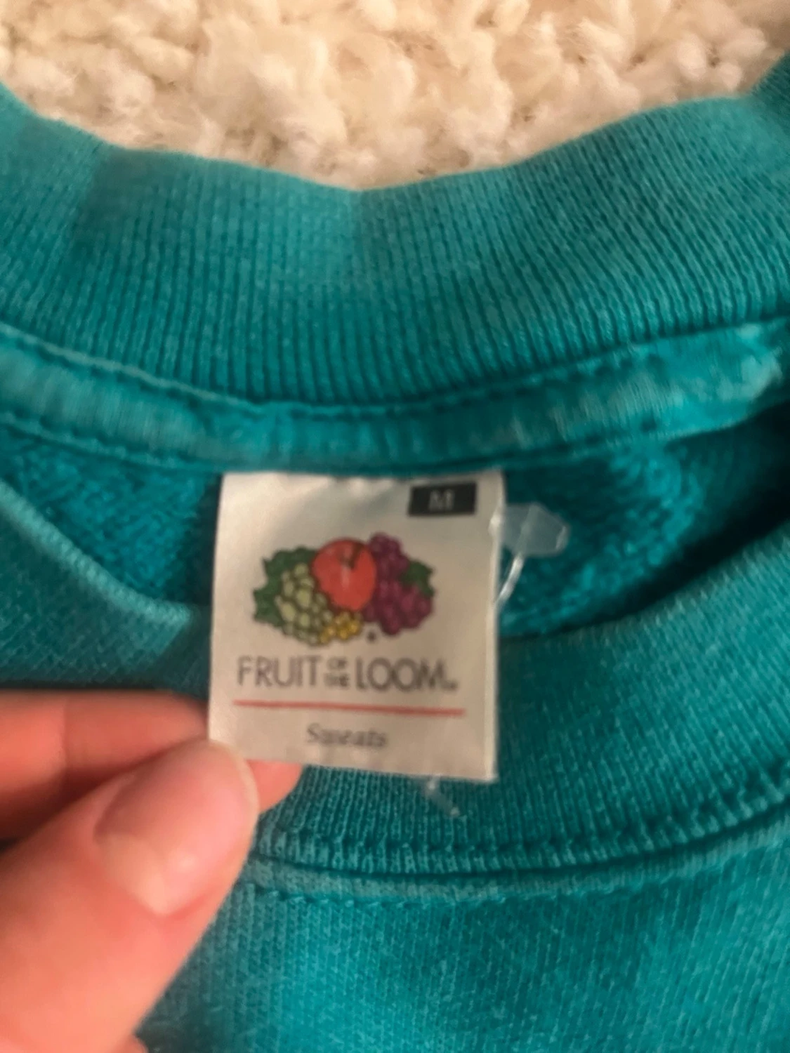 Turkos sweatshirt från Fruit of the Loom - 1