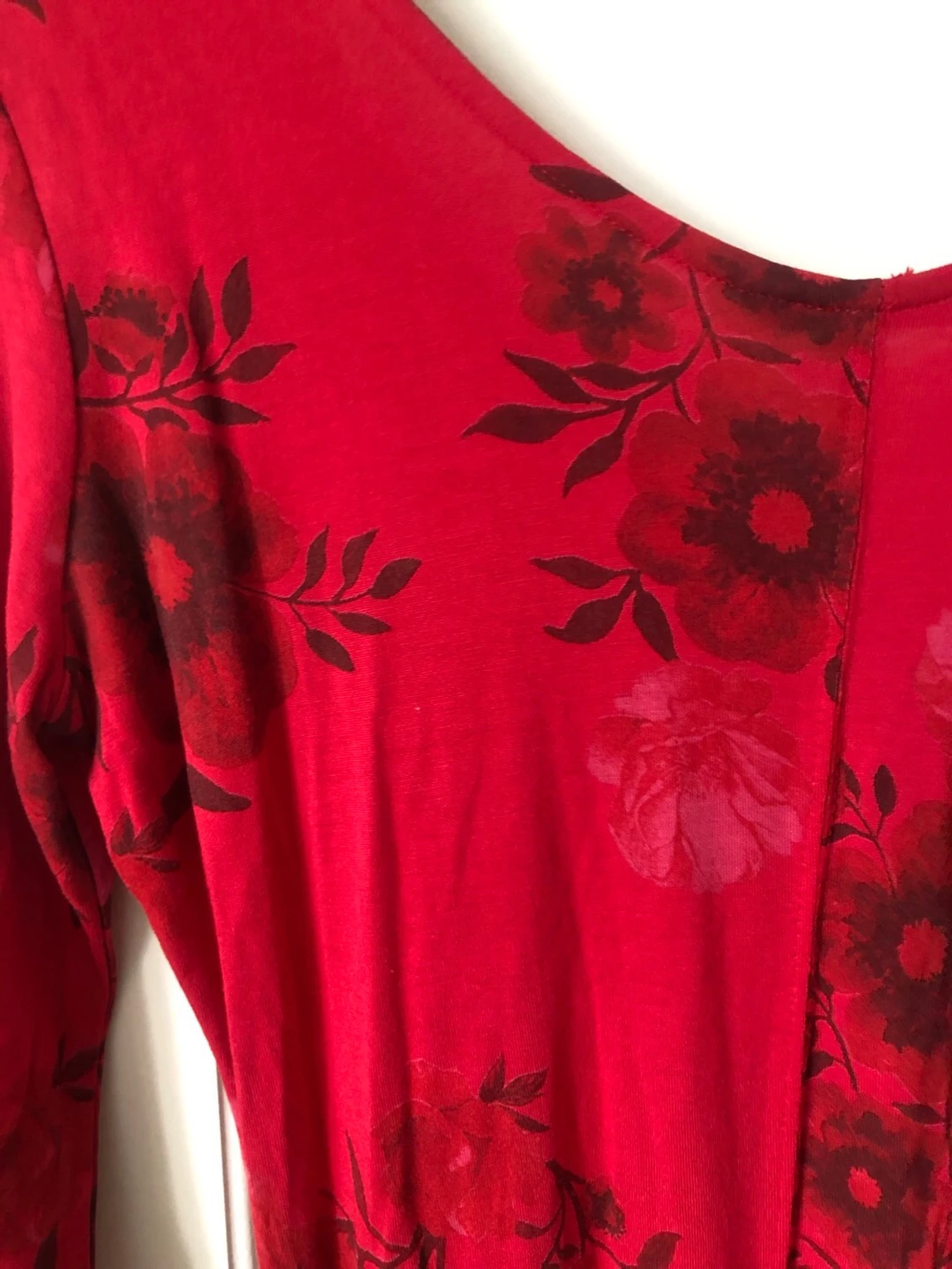 Röd långklänning från Desigual stl L - 6