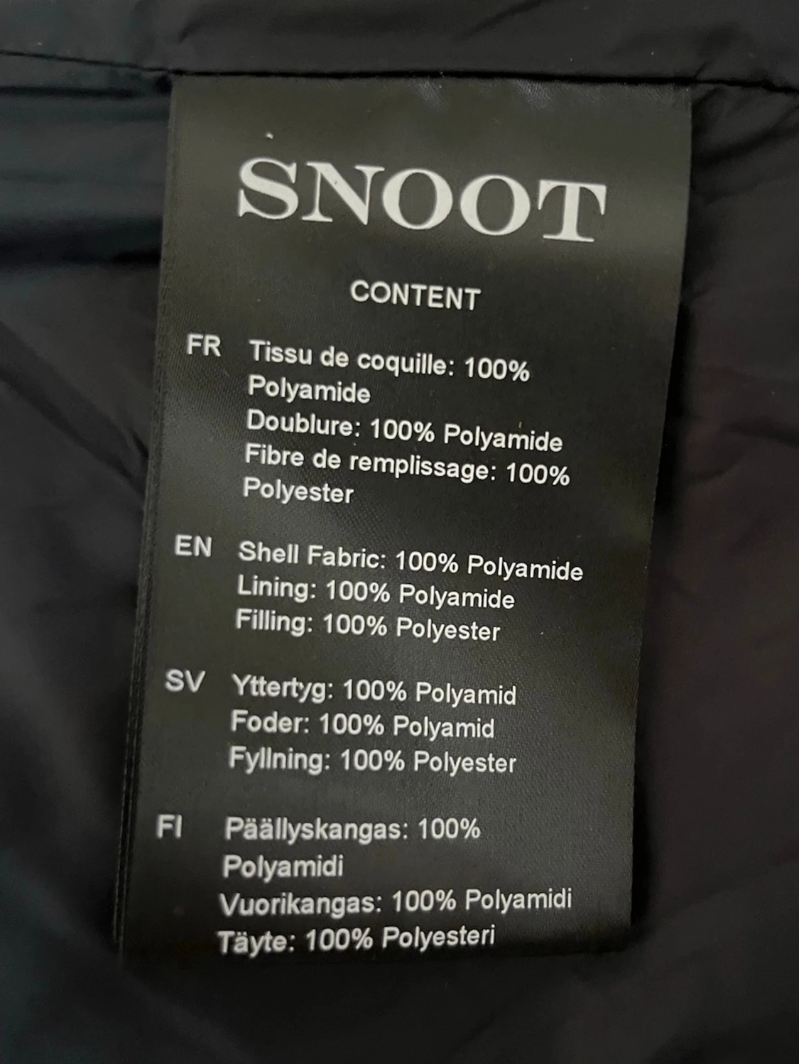 Svart pufferjacka från Snoot - 2