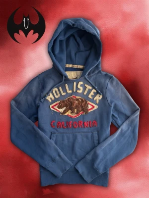 Vintage Hollister Hoodie - Säljer denna mycket sällsynta och eftertraktade Hollister Hoodie | Mycket bra skick | Size S | Längd: 64cm Bredd: 55cm Armlängd: 63cm | Skyltdocka: M - 48 cm axlar, 75 cm midja | Lägg endast bua med avsikt att köpa nu, inga fördröjning!