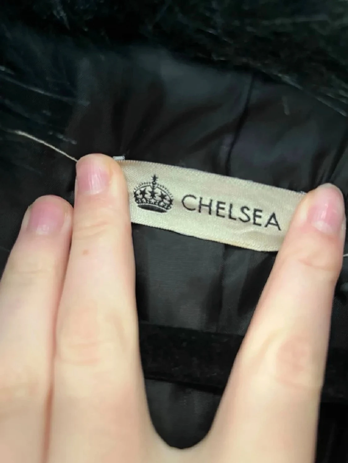 Meotine liknande kappa med pälskrage  - 5