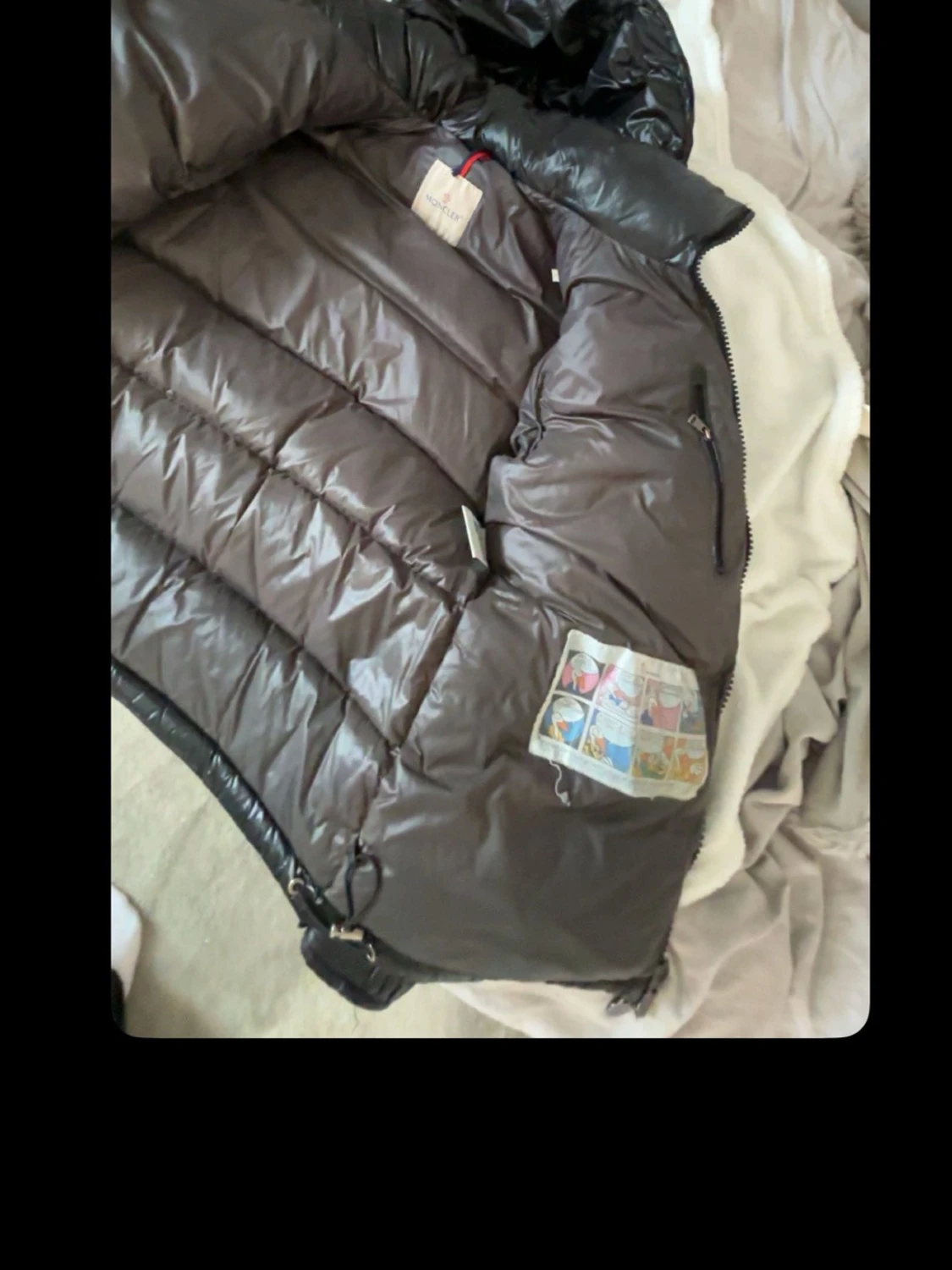 Svart dunjacka från Moncler - 1