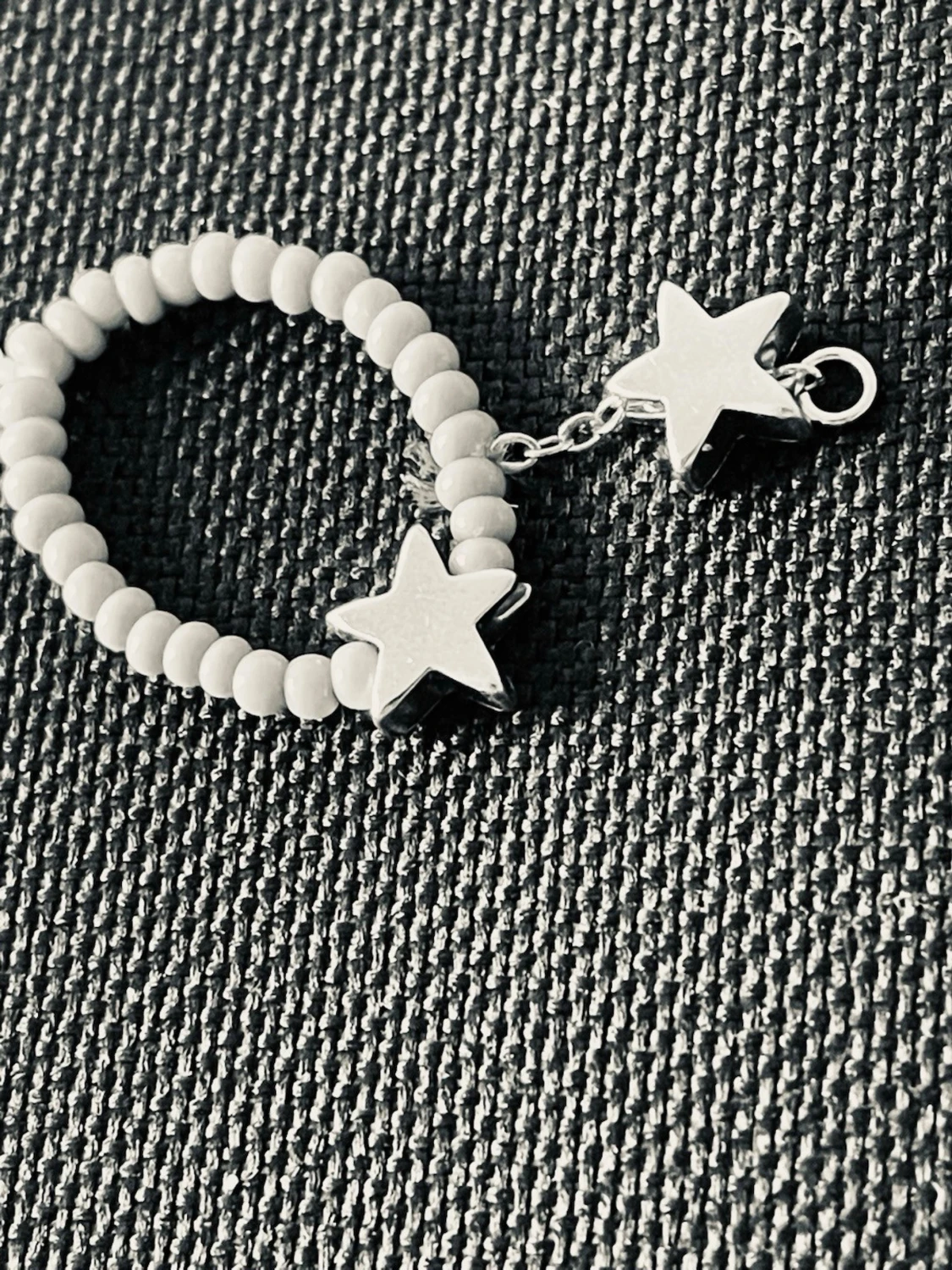 By prisförslag- turkos pärlring med stjärnhängen one size - 3